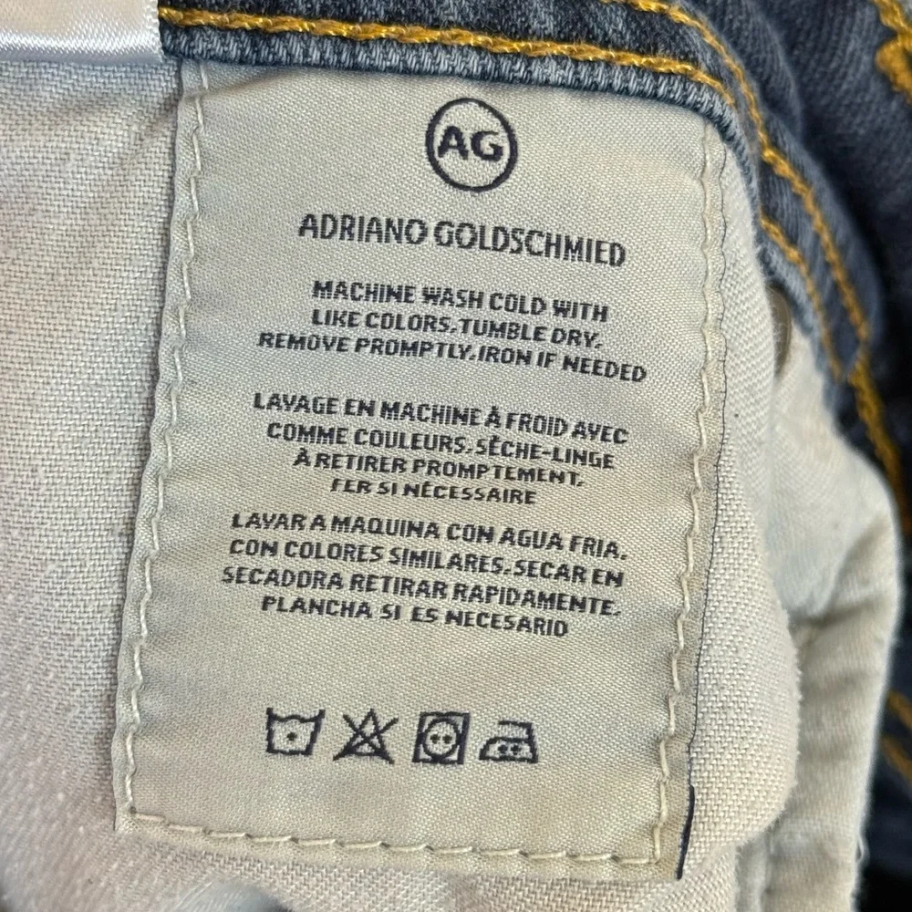 AG Adriano Goldschmied Dark Wash Straight Jeans